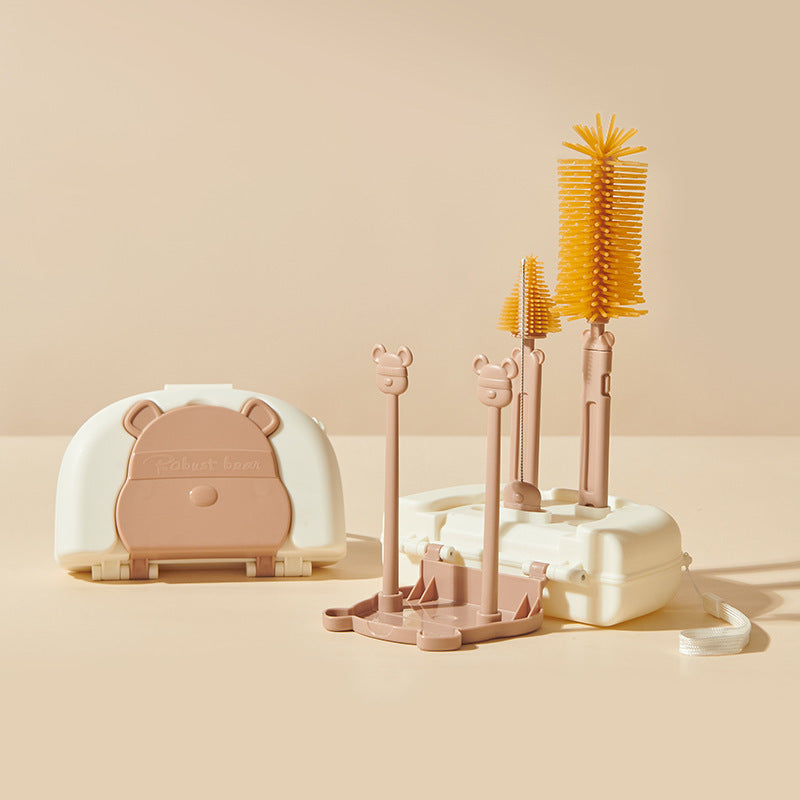 LittleSprout Silicone Baby Bottle Brush Set