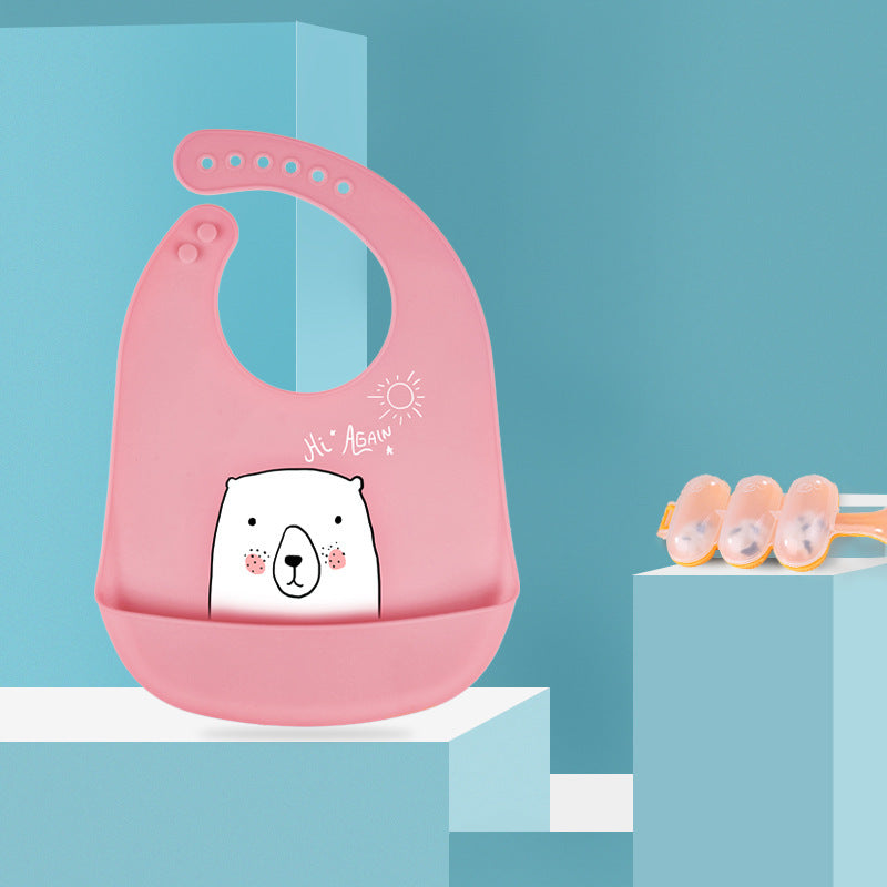 Durable Waterproof Bib | Pocket Napkin for Baby Feeding