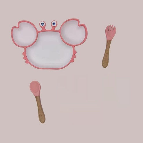 GoofyCub Silicone Baby Plate