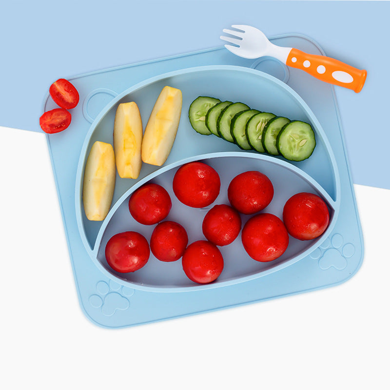 GoofyCub Silicone Baby Plate