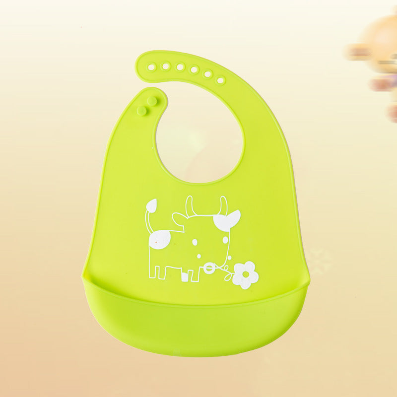 BubbyBud Eating Silicone Bib – Soft, Waterproof & Easy-to-Clean Design | Essential Mess-Free Feeding Accessory for Babies & Toddlers