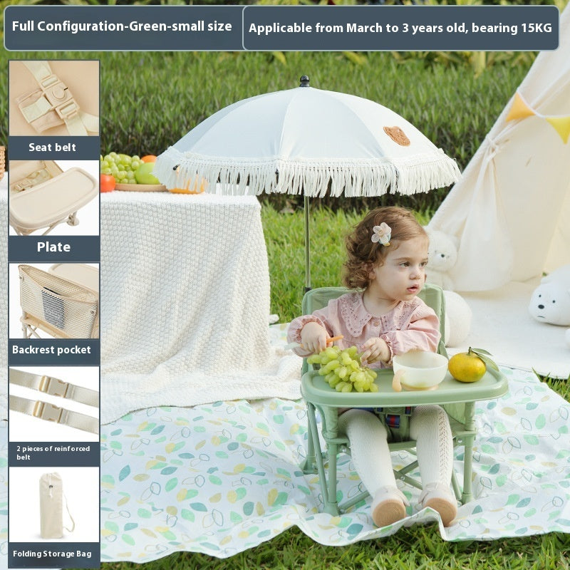 Mini Beach Dining Chair | Portable Baby Seaside Stool