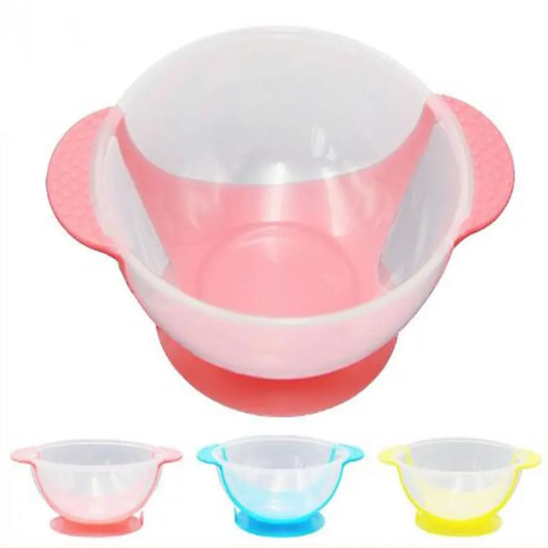 Adorable Cartoon Suction Cup Bowl for Kids - Perfect Baby Feeding Tableware!