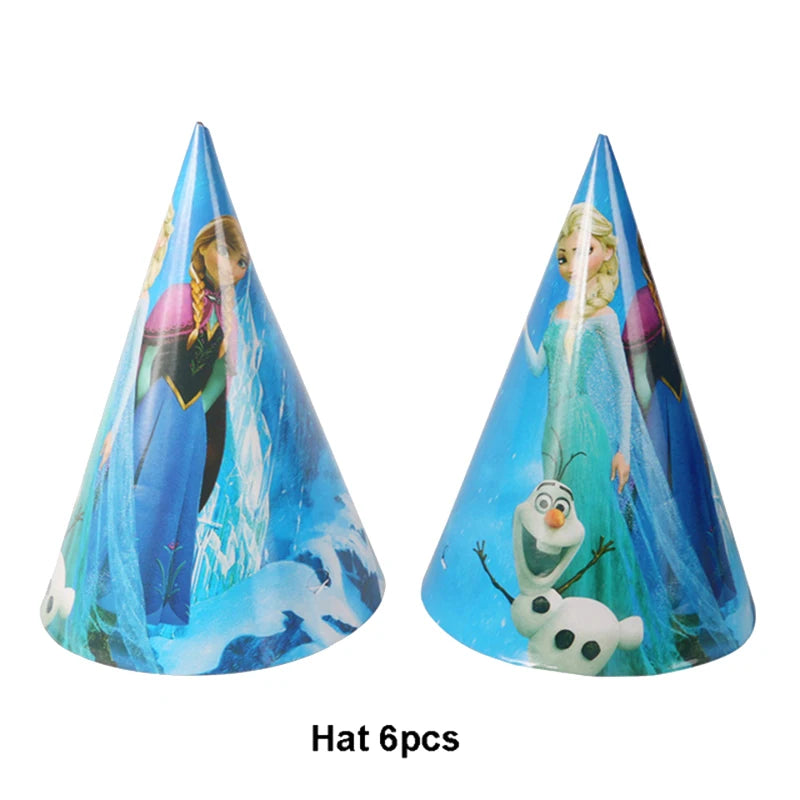 Enchanting Frozen Anna & Elsa Birthday Party Supplies – Disposable Tableware, Plates, Cups, Napkins, Balloons for Kids & Baby Showers