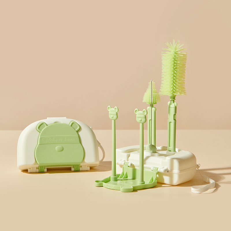 LittleSprout Silicone Baby Bottle Brush Set