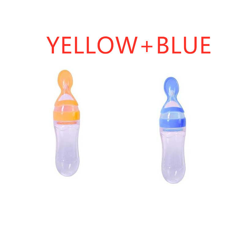 LoomiBaby Leakproof Silicone Baby Spoon Feeder
