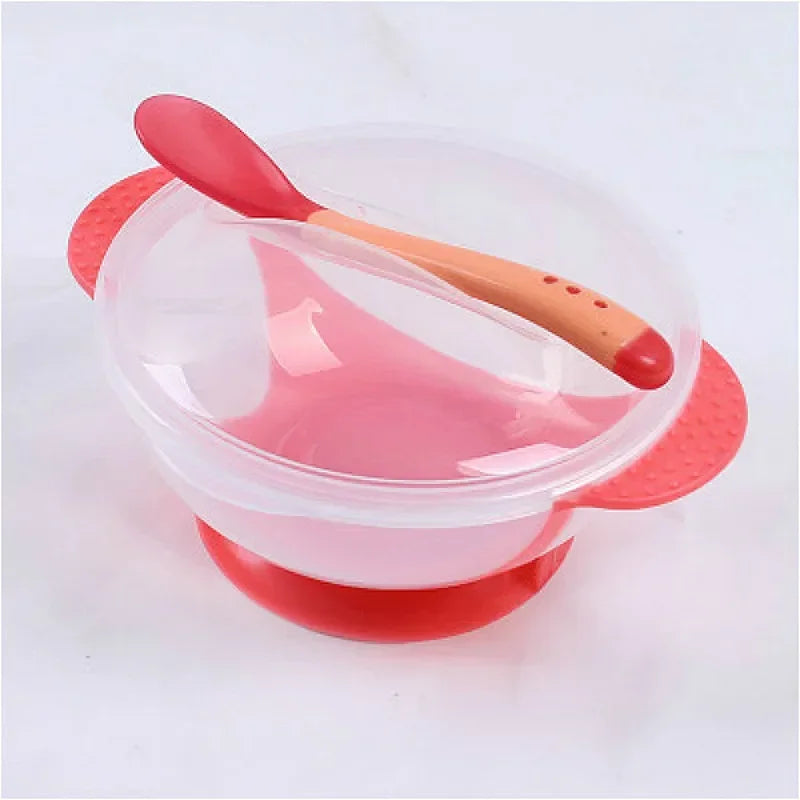 Ultimate Suction Cup Baby Bowl Set with Spoon - Ideal Training Tableware for Little Ones!