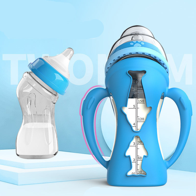 SnugNest Drop-Resistant Glass Baby Bottle