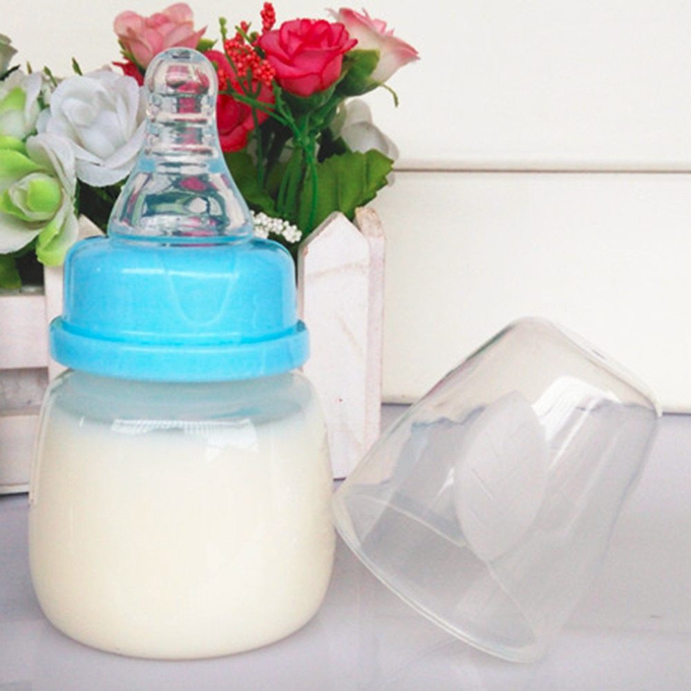 MimiMoons 60ML Infant Baby Feeding Bottle – PP Mini Feeder with Nipple for 0-18 Months