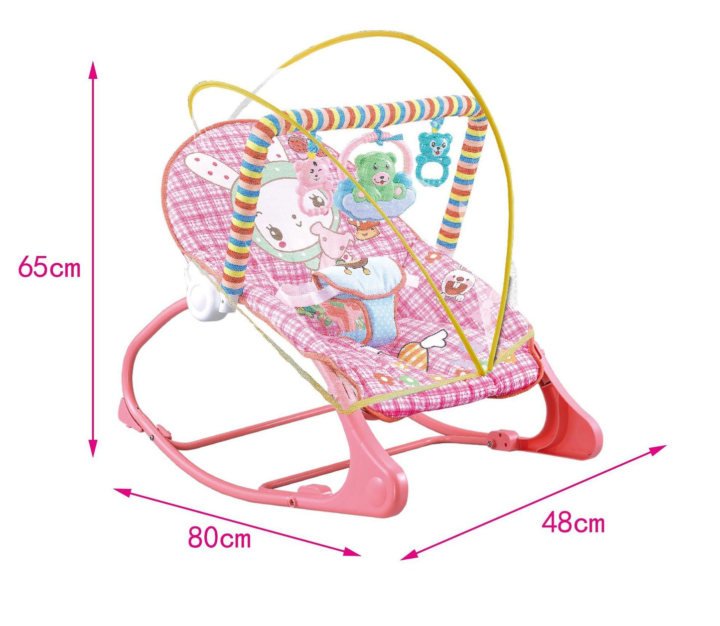 Compact Travel Bassinet | Foldable Baby Rocking Chair with Net