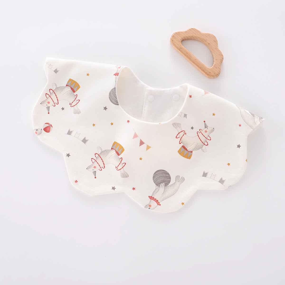 Pure Cotton Saliva Towel | Anti-Rash Drool Bib for Infants