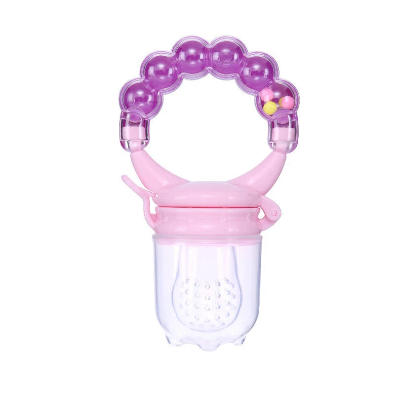 Silicone Baby Fruit and Vegetable Teether - Safe Feeding Tableware for Infants