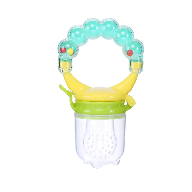 Silicone Baby Fruit and Vegetable Teether - Safe Feeding Tableware for Infants