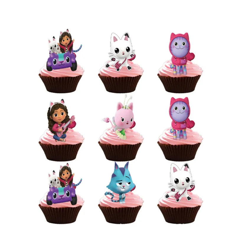 Charming Pink Gabby Dollhouse Birthday Party Supplies - Disposable Tableware, Cups, Plates, Balloons & Banners for Girls Baby Showers!