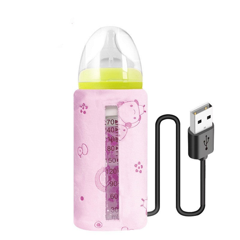JellyTots USB Baby Bottle Warmer – Portable Thermal Insulation Bag with Thickened Cover