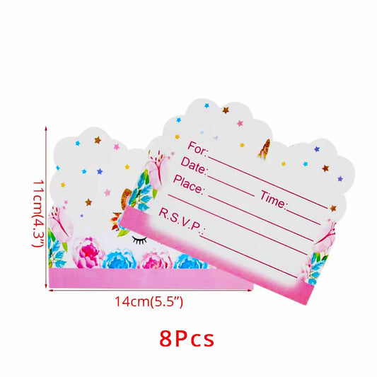 Magical Unicorn Birthday Party Tableware Set - Plates, Cups & Banner for Girls - Ideal Baby Shower Gift!