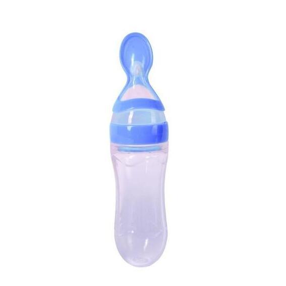 LoomiBaby Leakproof Silicone Baby Spoon Feeder