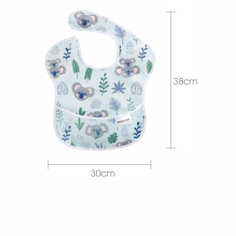 NooniCare Baby Eating Bib – Soft, Waterproof & Easy-Clean Silicone Design | Essential Feeding Accessory for Babies & Toddlers
