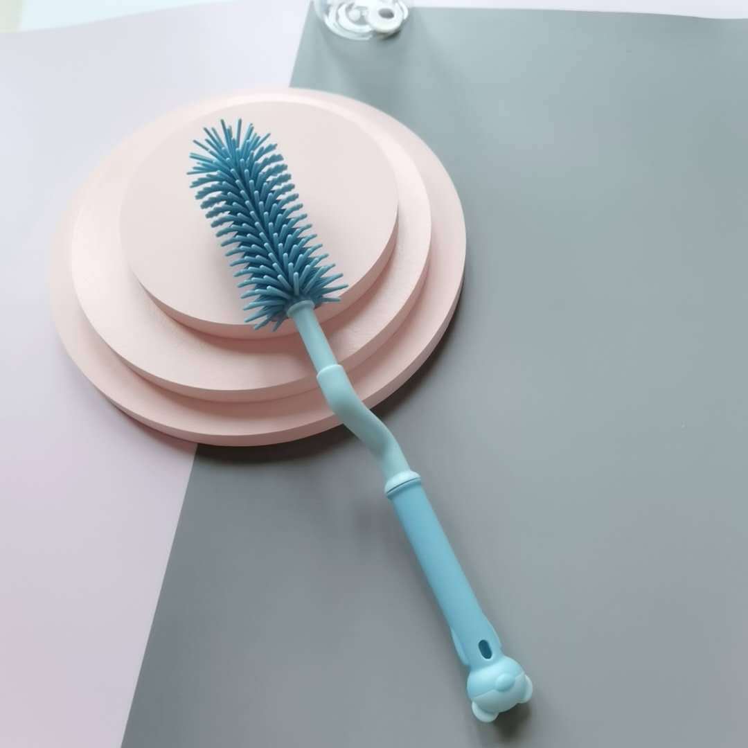 BabyWillow 360° Rotating Silicone Baby Bottle Brush