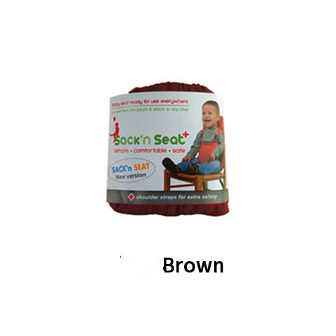Brown 'Sack n Seat' product packaging on a white background