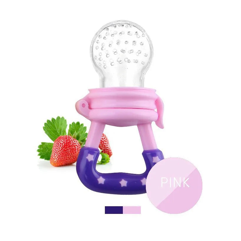 Silicone Baby Fruit and Vegetable Teether - Safe Feeding Tableware for Infants