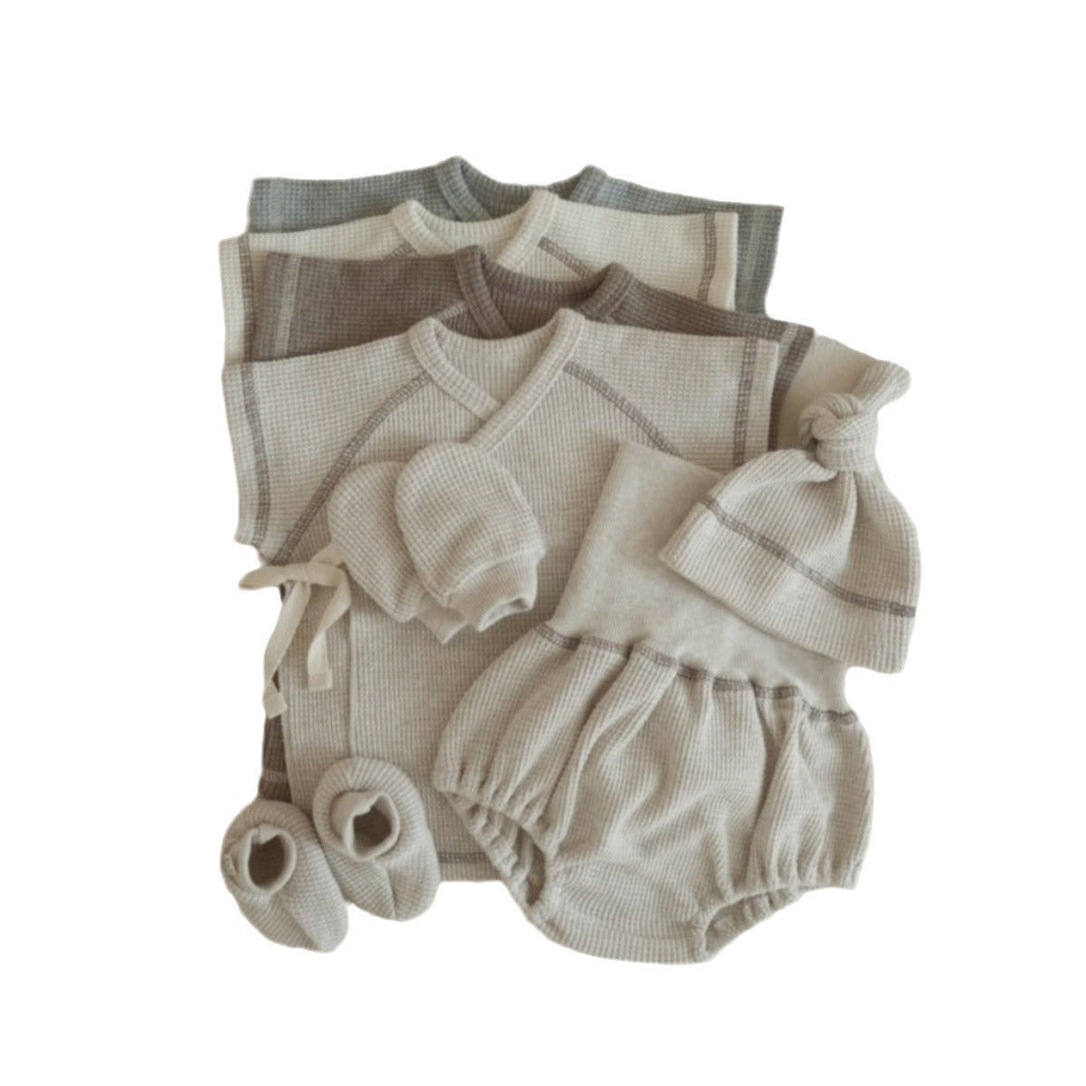 Bubeez Baby Waffle Outfit Set