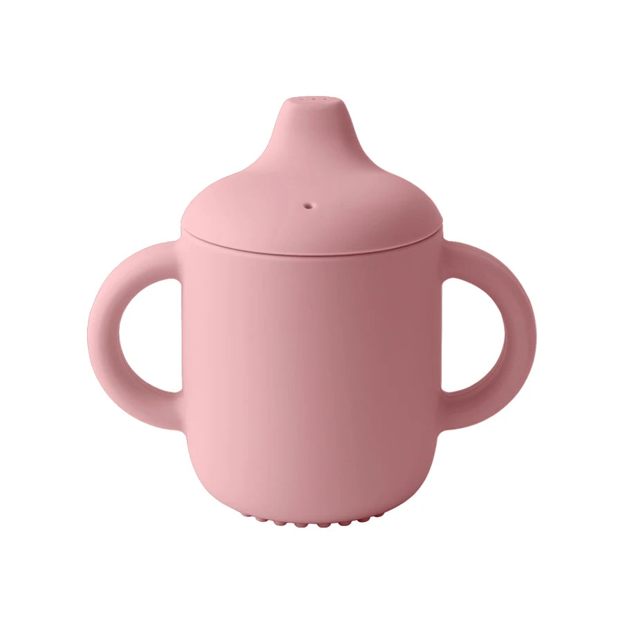 Portable Silicone Baby Feeding Cups - Ideal for Infants and Toddlers with Easy Grip Handles