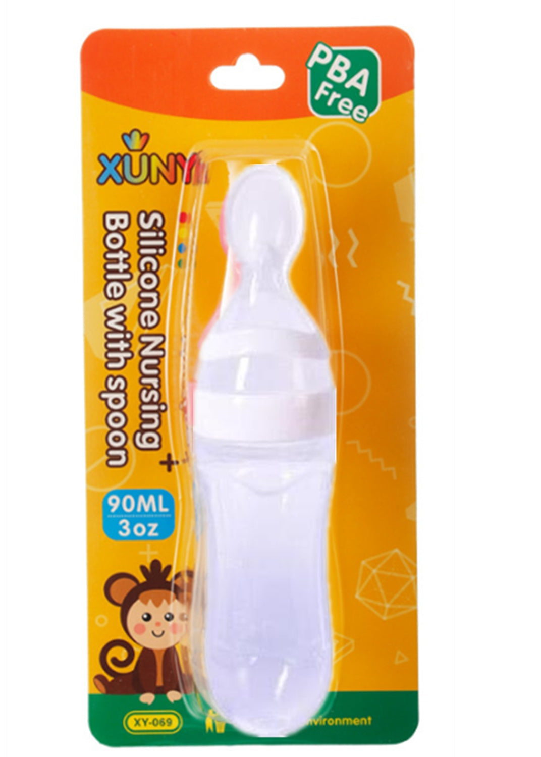 LoomiBaby Leakproof Silicone Baby Spoon Feeder