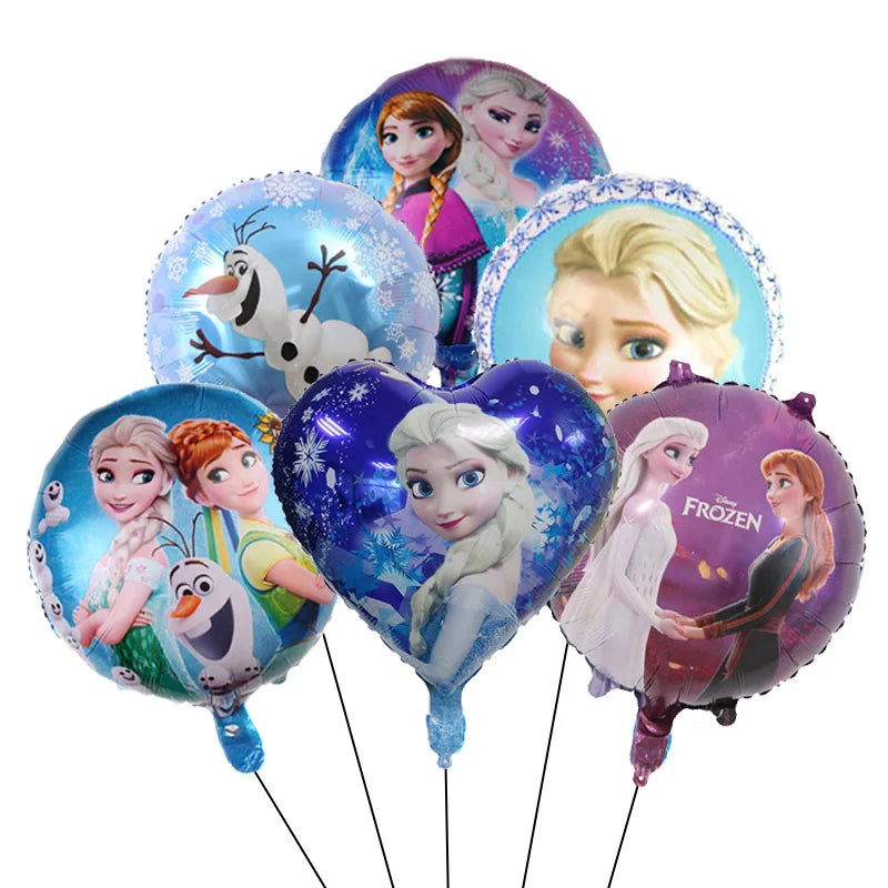 Enchanting Frozen Anna & Elsa Birthday Party Supplies – Disposable Tableware, Plates, Cups, Napkins, Balloons for Kids & Baby Showers