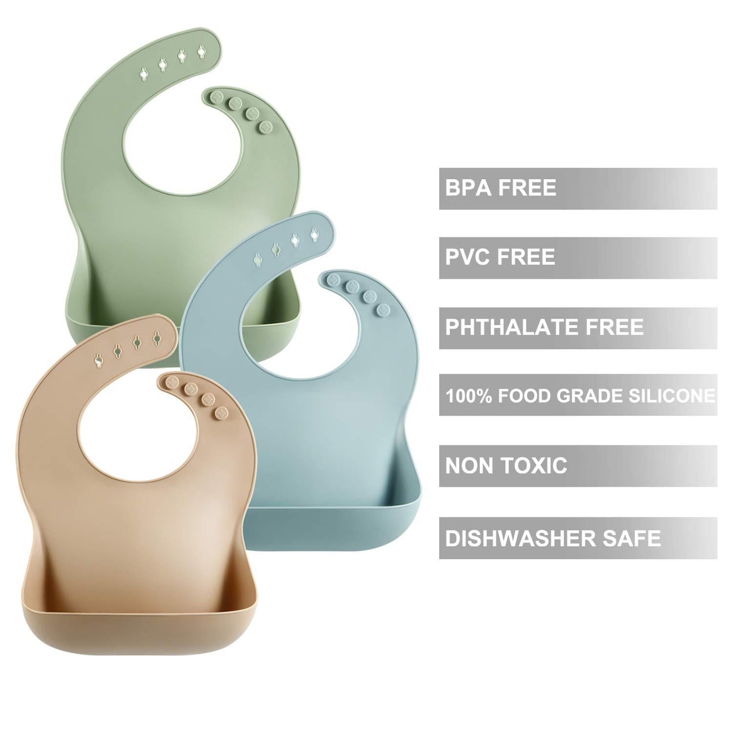 WarmNest Silicone Baby Bibs