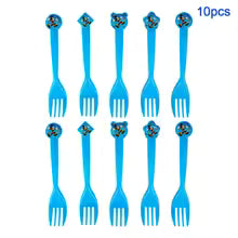 Blue Mickey Mouse Birthday Party Essentials: Disposable Cups, Plates, and Tablecloth for Kids' Celebrations