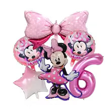 Minnie Mouse Birthday Party Essentials: Disposable Tableware, Balloons, Cups, Plates, and Tablecloth for a Magical Celebration!