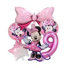 Minnie Mouse Birthday Party Essentials: Disposable Tableware, Balloons, Cups, Plates, and Tablecloth for a Magical Celebration!