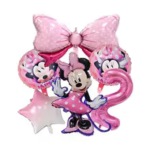 Minnie Mouse Birthday Party Essentials: Disposable Tableware, Balloons, Cups, Plates, and Tablecloth for a Magical Celebration!