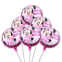 Minnie Mouse Birthday Party Essentials: Disposable Tableware, Balloons, Cups, Plates, and Tablecloth for a Magical Celebration!