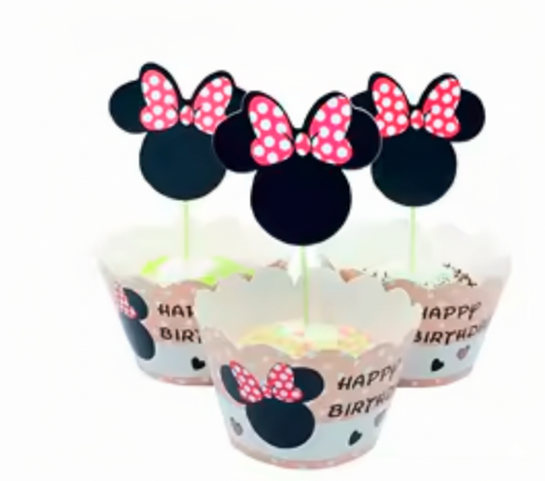 Minnie Mouse Birthday Party Essentials: Disposable Tableware, Balloons, Cups, Plates, and Tablecloth for a Magical Celebration!