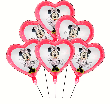Minnie Mouse Birthday Party Essentials: Disposable Tableware, Balloons, Cups, Plates, and Tablecloth for a Magical Celebration!
