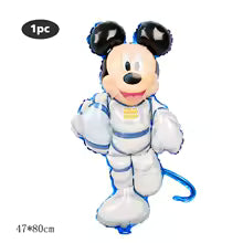 Blue Mickey Mouse Birthday Party Essentials: Disposable Cups, Plates, and Tablecloth for Kids' Celebrations