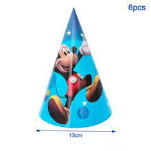 Blue Mickey Mouse Birthday Party Essentials: Disposable Cups, Plates, and Tablecloth for Kids' Celebrations