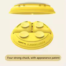 Adorable Silicone Baby Feeding Plate with Suction - Cute Smile Face Toddler Tableware for Easy Mealtime!
