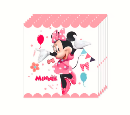 Minnie Mouse Birthday Party Essentials: Disposable Tableware, Balloons, Cups, Plates, and Tablecloth for a Magical Celebration!