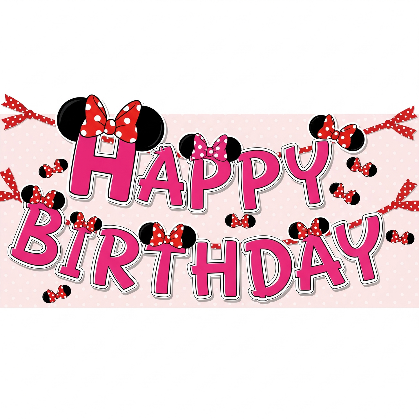 Minnie Mouse Birthday Party Essentials: Disposable Tableware, Balloons, Cups, Plates, and Tablecloth for a Magical Celebration!