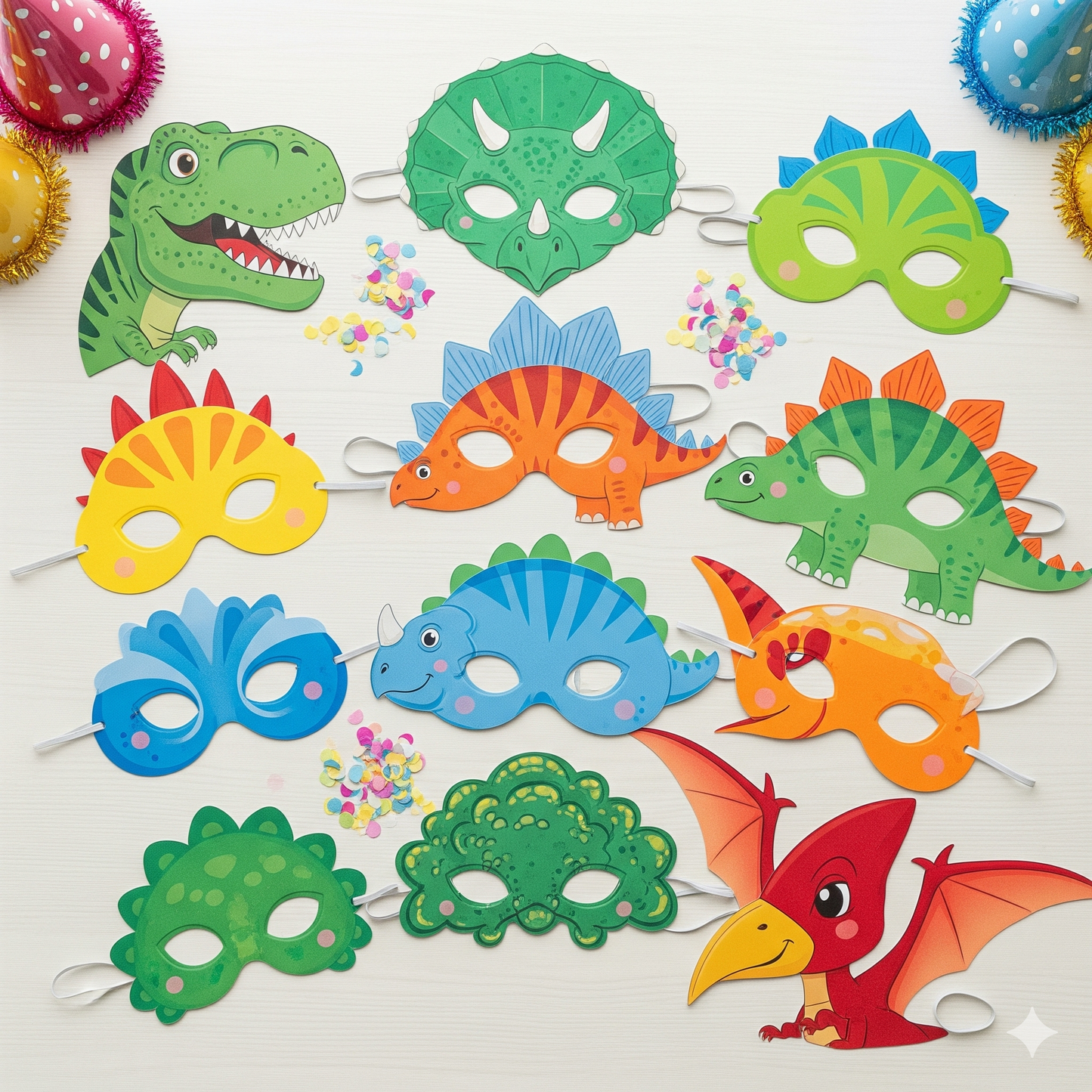 Dinosaur-Themed Birthday Party Disposable Tableware Set - Plates, Cups, Napkins & Tablecloth for Kids' Celebrations and Baby Showers