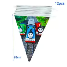 Thomas & Friends Birthday Party Essentials: Disposable Balloon Cups, Plates, and Tablecloth for Kids' Celebrations