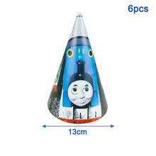 Thomas & Friends Birthday Party Essentials: Disposable Balloon Cups, Plates, and Tablecloth for Kids' Celebrations