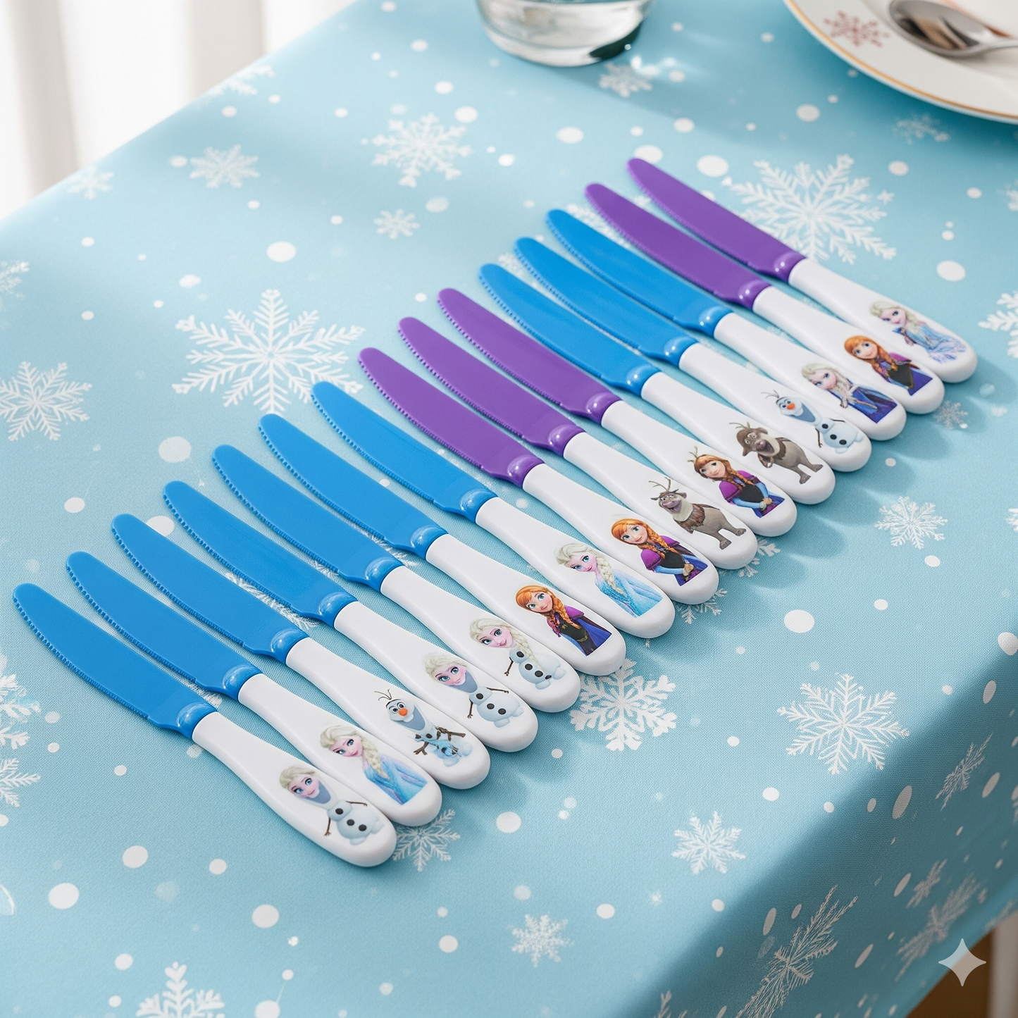 Magical Frozen Anna & Elsa Birthday Party Supplies - Disposable Tableware, Plates, Cups, Napkins & Balloons for Kids' Celebrations!