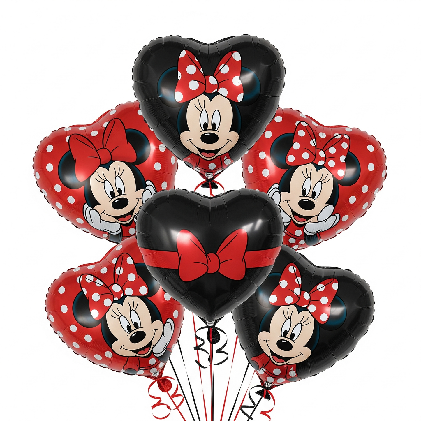 Minnie Mouse Birthday Party Essentials: Disposable Tableware, Balloons, Cups, Plates, and Tablecloth for a Magical Celebration!