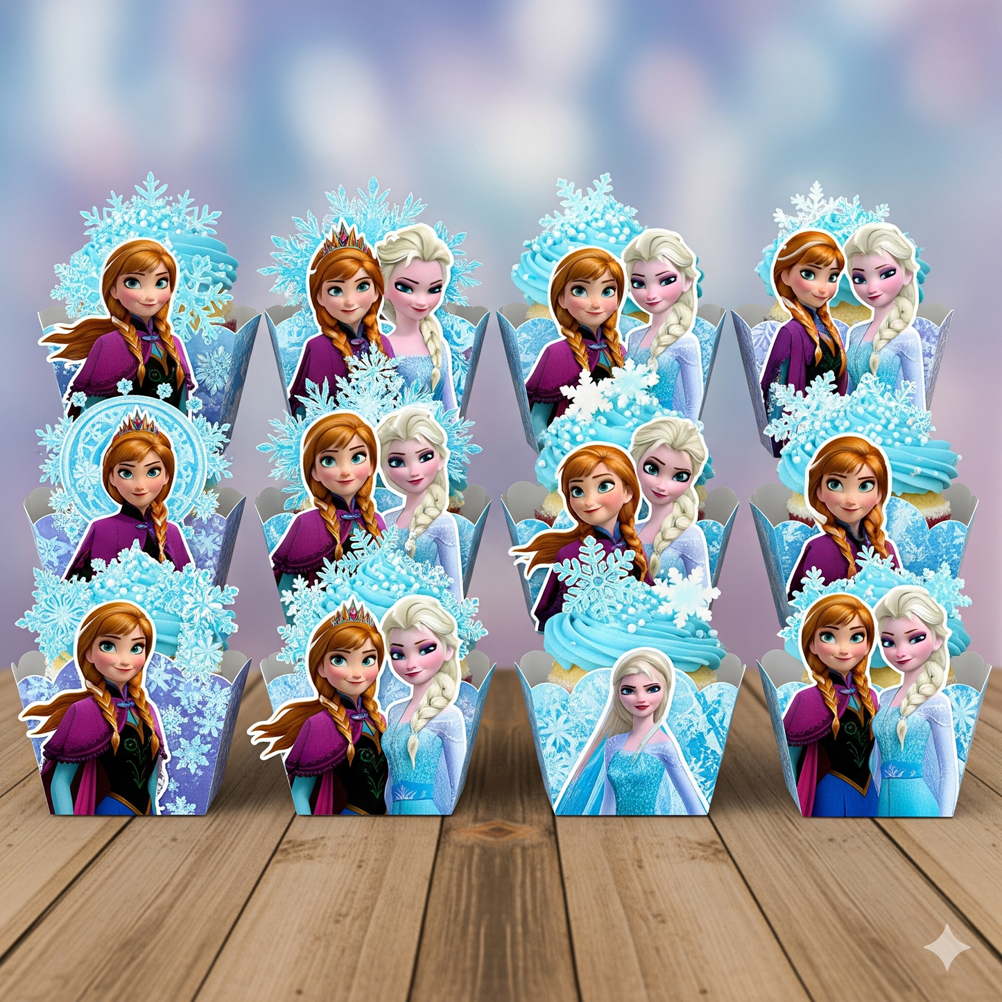 Magical Frozen Anna & Elsa Birthday Party Supplies - Disposable Tableware, Plates, Cups, Napkins & Balloons for Kids' Celebrations!