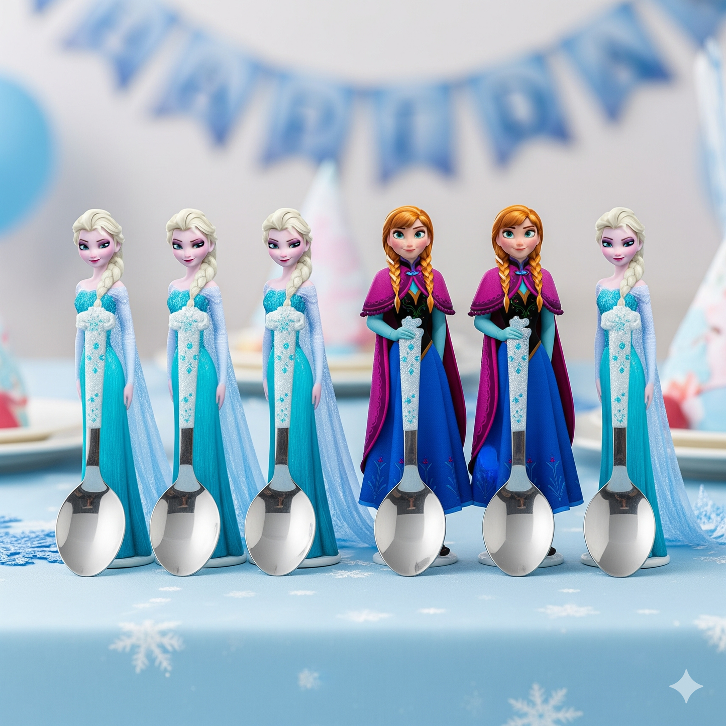 Magical Frozen Anna & Elsa Birthday Party Supplies - Disposable Tableware, Plates, Cups, Napkins & Balloons for Kids' Celebrations!