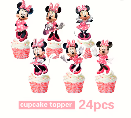 Minnie Mouse Birthday Party Essentials: Disposable Tableware, Balloons, Cups, Plates, and Tablecloth for a Magical Celebration!